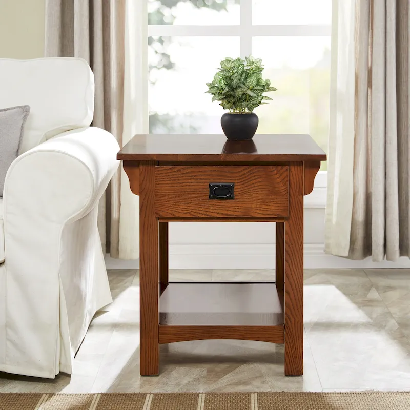 Leick Home Mission Impeccable End Table with Drawer