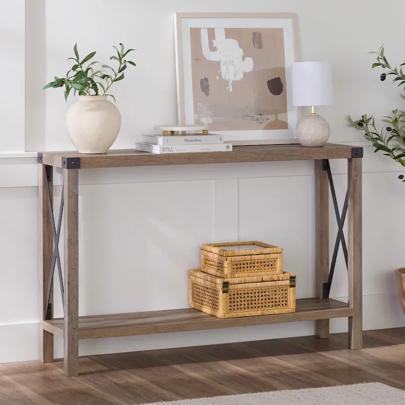 Middlebrook 46-inch X-frame Farmhouse Entry Table