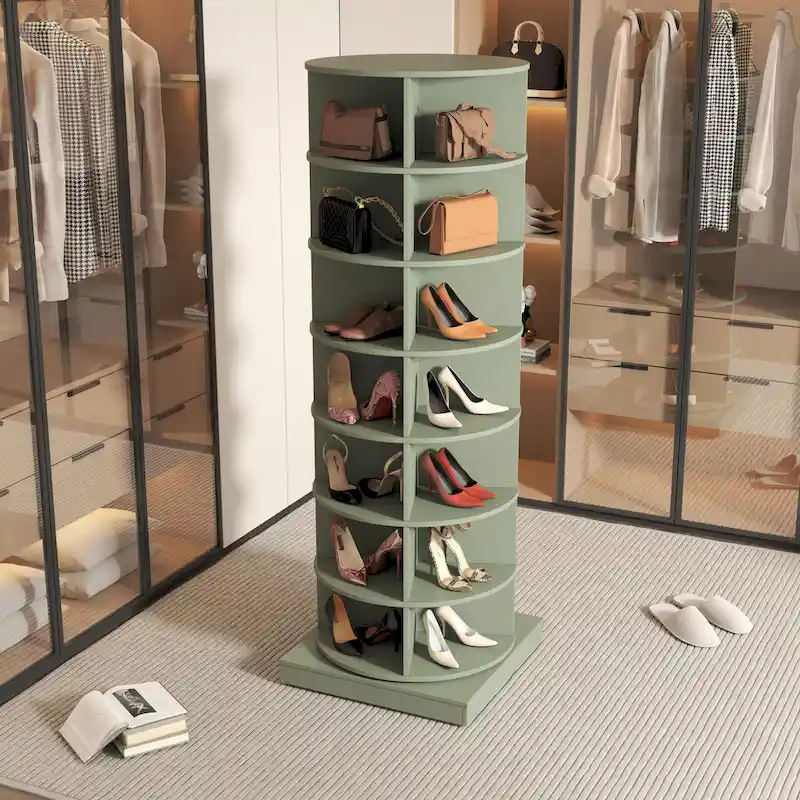 360 Rotating shoe cabinet 7 layers