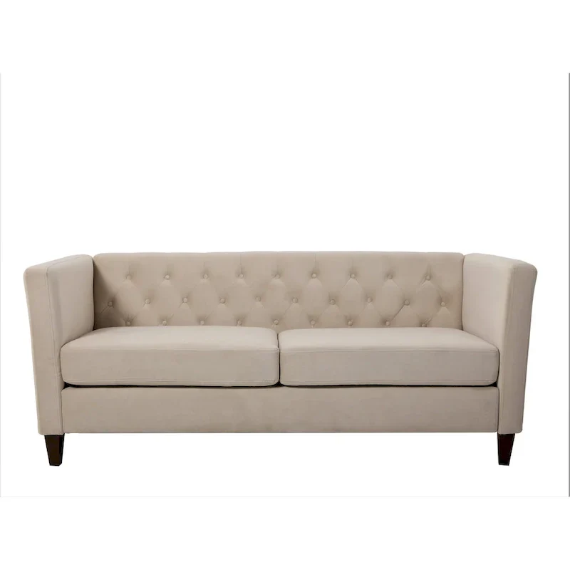 Lisette 73.3 Velvet Square Arm Sofa