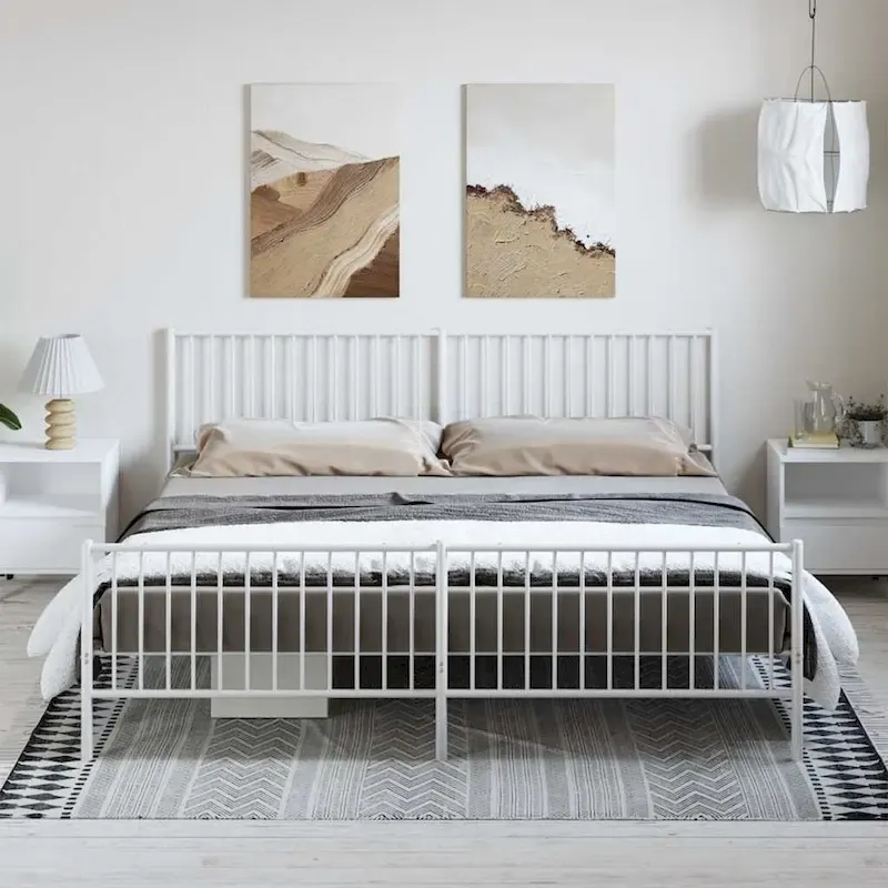vidaXL Metal Bed Frame, No Mattress