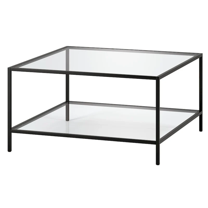Sivil 32 Square Coffee Table with Shelf