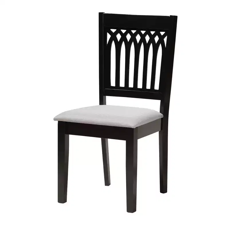 Modern Fabric & Wood Dining Set for 6 – 4 Chairs + Bench + Table