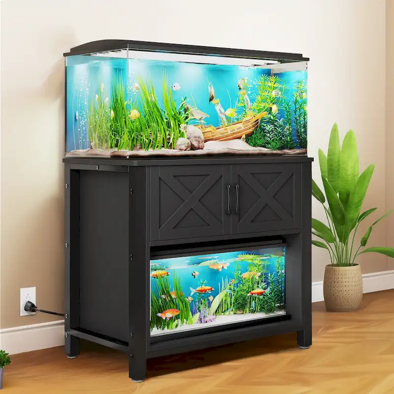 Moasis 40-50 Gallon Aquarium Stand Cabinet Fish Tank Stand with Power Outlets
