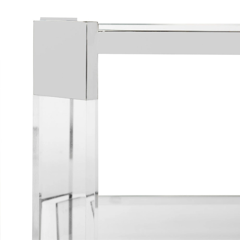 SAFAVIEH Couture Begoa Clear Glass Coffee Table - 58 W x 26 L x 16 H - 58Wx26Dx16H