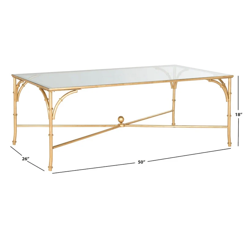 Telke Gold Coffee Table - 50 x 26 x 18 - 50Wx26Dx18H