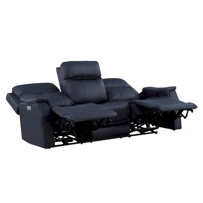 Steve Silver Faux Leather Power Reclining Sofa