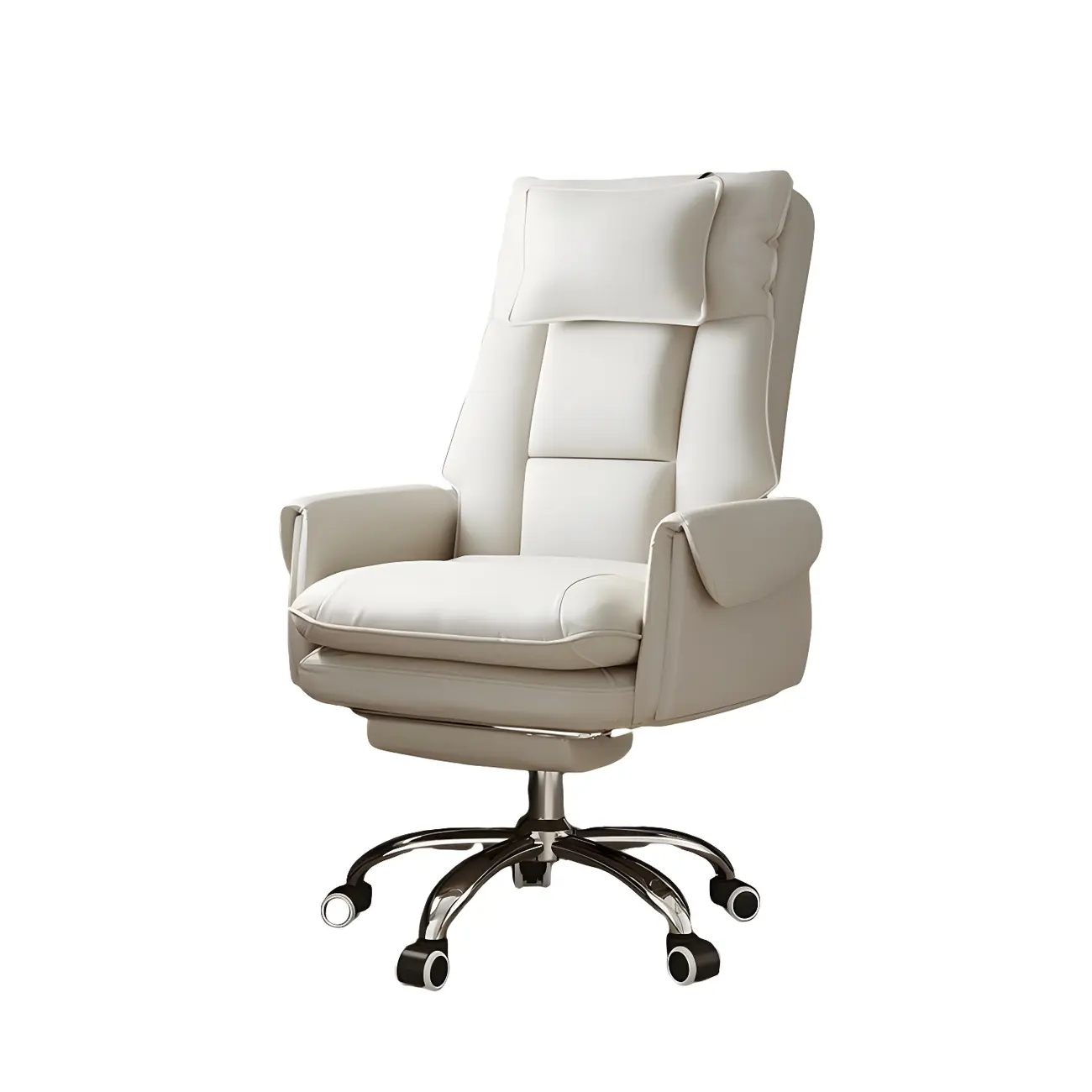 Modern High Back Ergonomic Leather Swivel Executive Office Chair