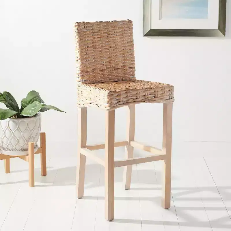 Tobie Rattan Bar Stool