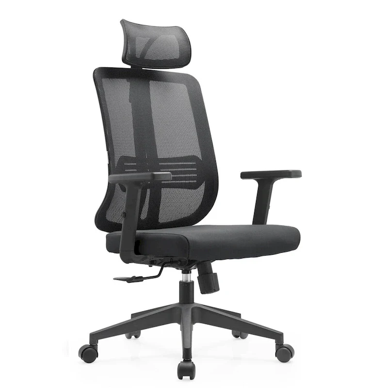 Adjustable Office Chair with Mesh Back and Headrest Nift Series by LeisureMod