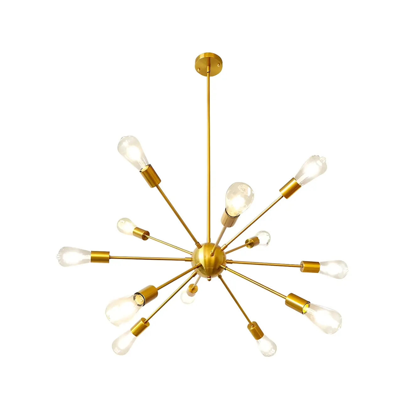 Modern LED Gold Globe Sputnik Chandelier