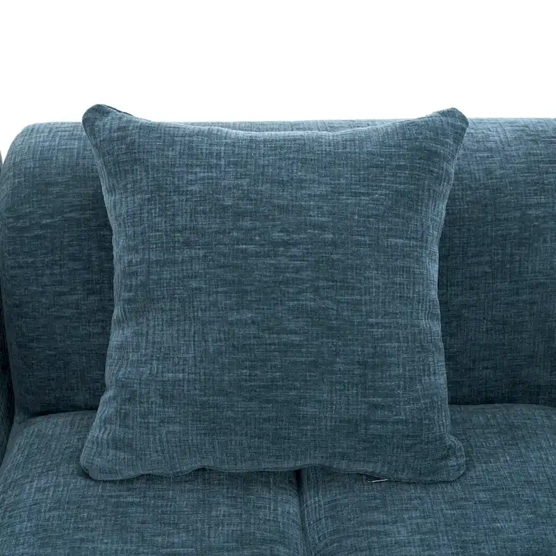 101.2 Chenille Modular Sectional Sofa with Deep Seating, Free-Combined Design and High-Density Foam Construction