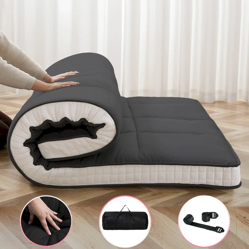 DoCred Roll Up Floor Japanese Mattress Futon with storage bag