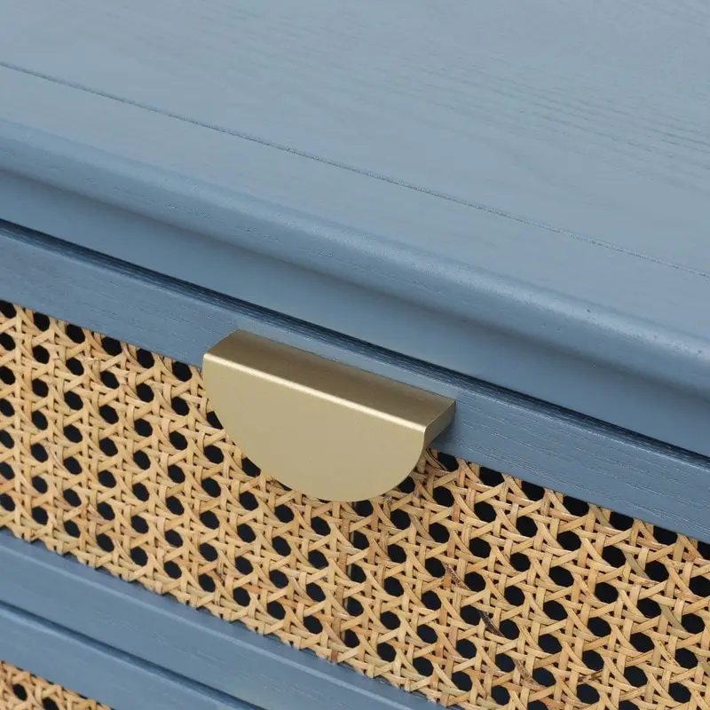 Nightstands with 2 drawers, rattan nightstands, drawers and shelves