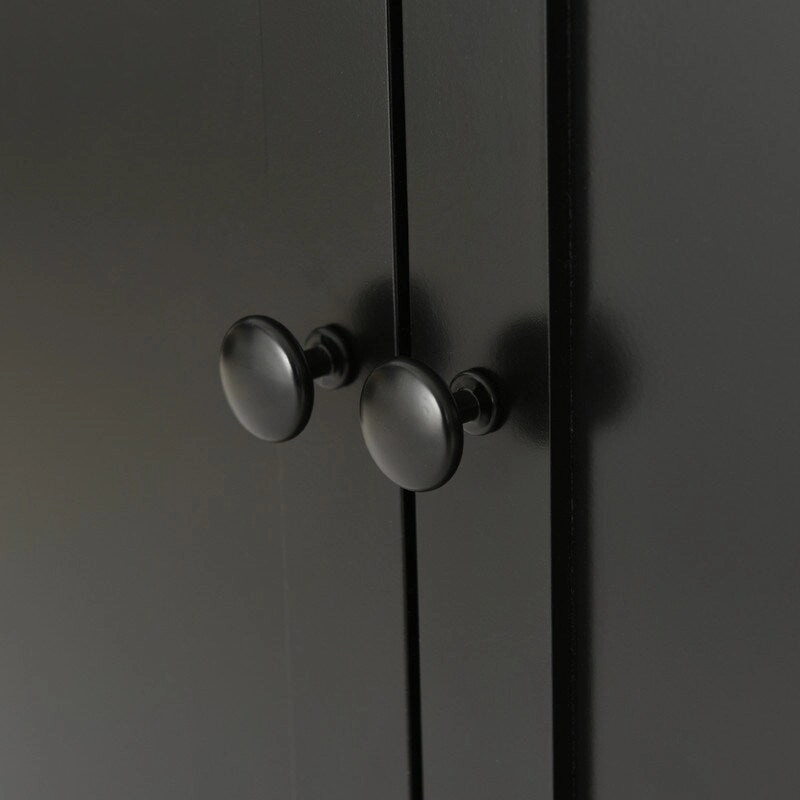 Solid Wood Top Kitchen Island Cart with Locking Wheels,2 Drawers,Towel Rack