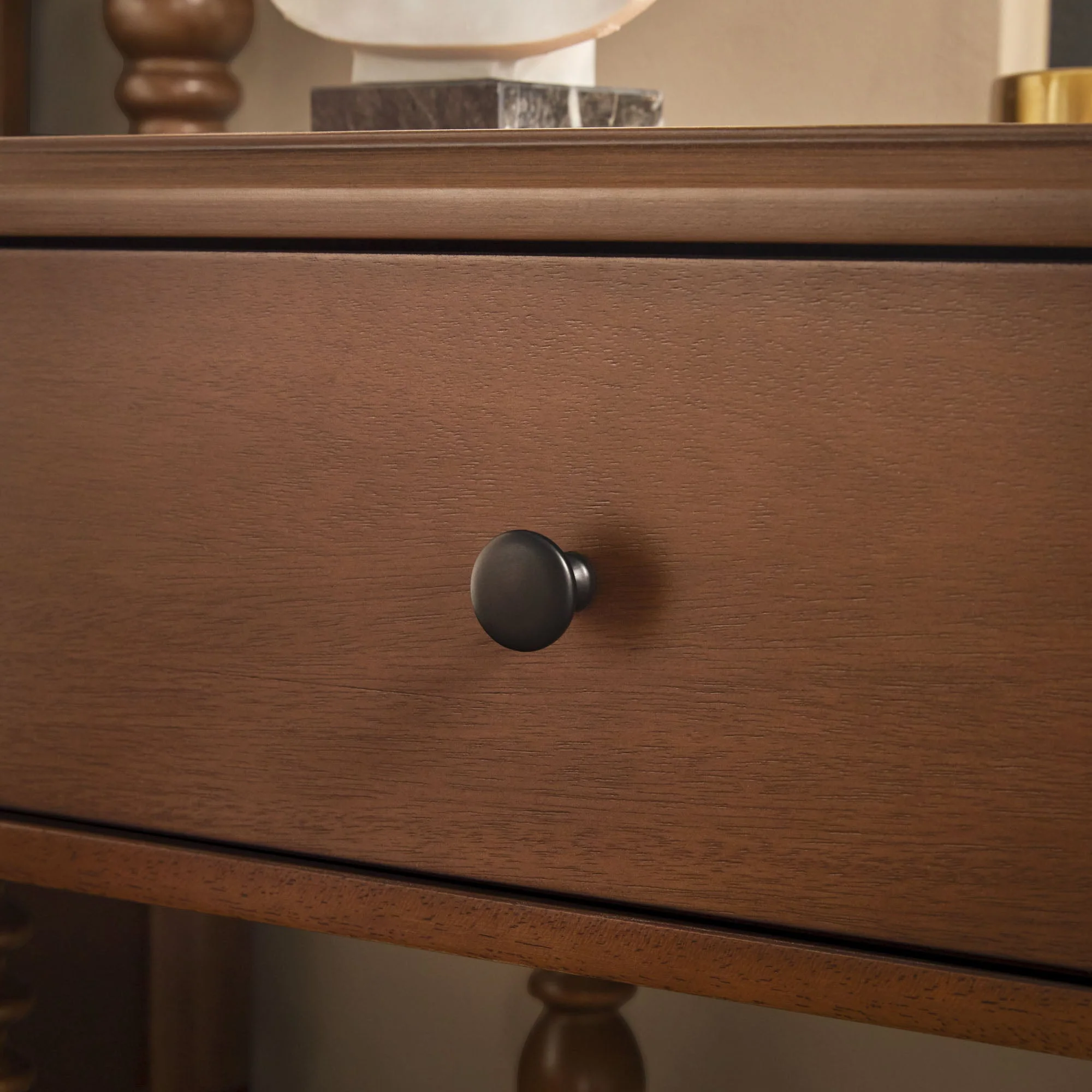 Traditional Vivienne Easy Assembly Solid Wood Nightstand