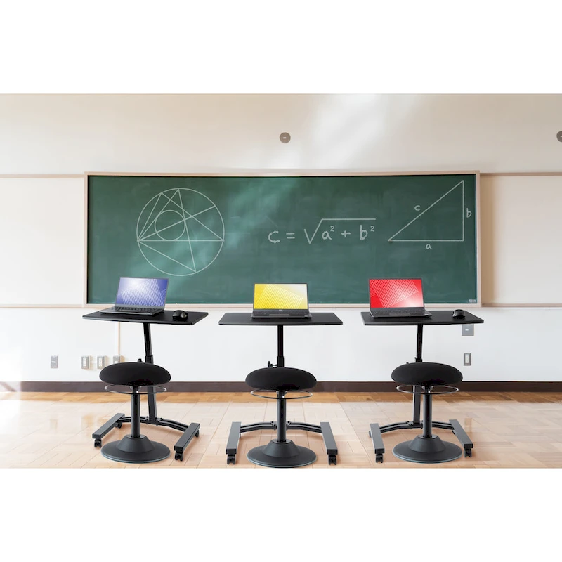 airLIFT Mobile Height Adjustable Solid-Top Laptop Desk Cart