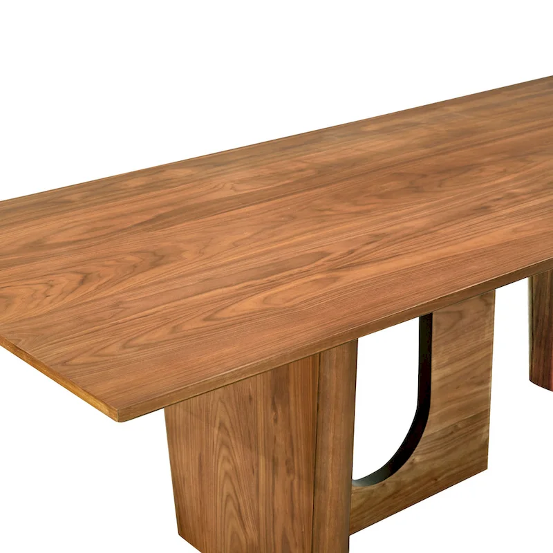 Satra Walnut Rectangular Dining Table - 92W x 39.3D x 30H