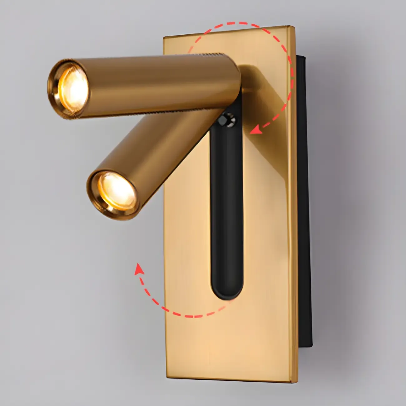 Modern Rotatable Metal Bedside LED Reading Wall Sconce