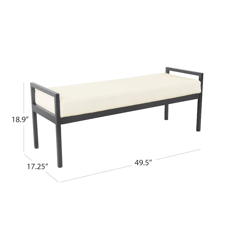 HomePop Modern Metal Bench
