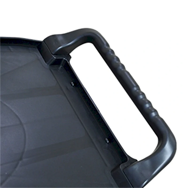 3 Layer Thickened Plastic Mobile Kitchen Cart with Metal Frame