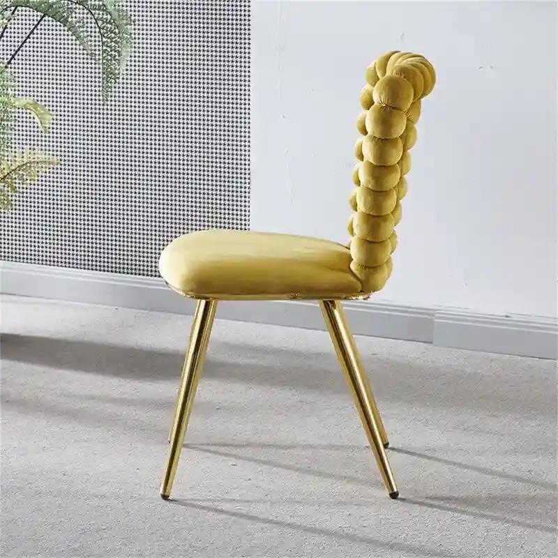 GEITIN Modern Dining Chair with Metal Legs Set of 2