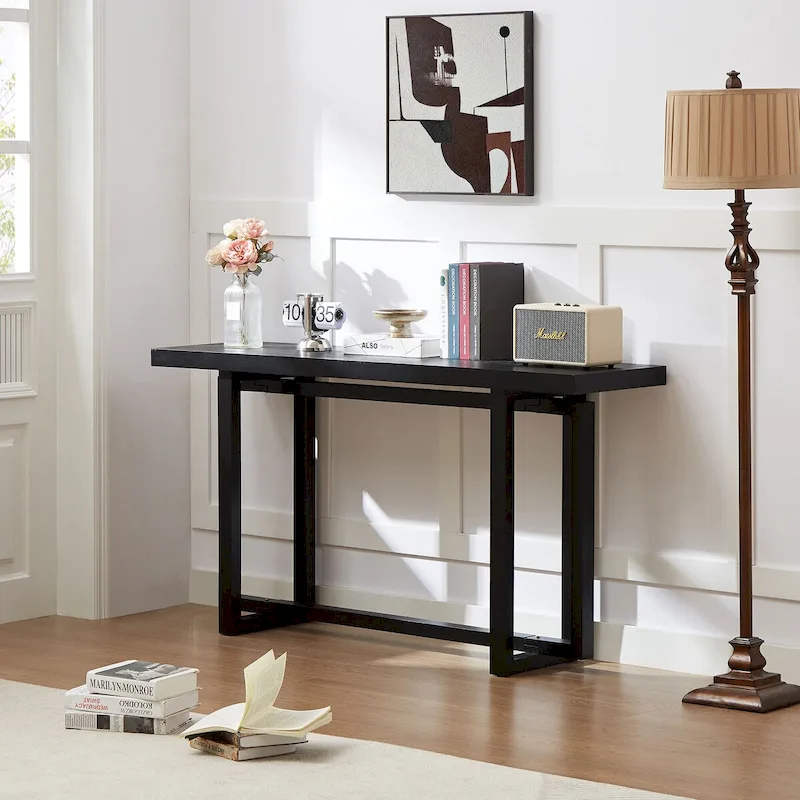 Modern Rectangular Console Table Entryway Table for Hallway, Behind The Couch, Living Room, Foyer