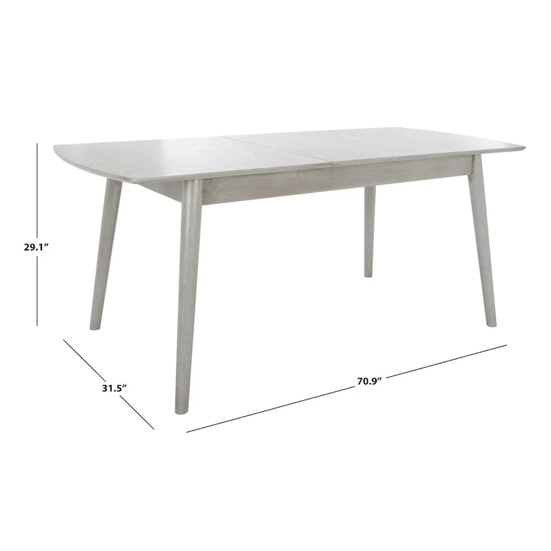 SAFAVIEH Margueritta Extension Dining Table - 71 In. W x 32 In. D x 29 In. H - 71Wx32Dx29H