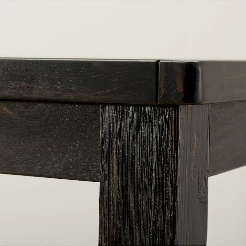 Roundhill Furniture Leviton Counter Height Antique Black Finished Wood 5-piece Dining Set