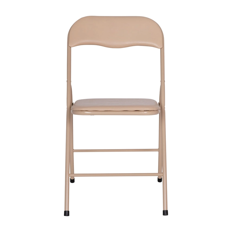 5 Piece Folding Card Table and Chair Set with Upholstered Table Top - 33.5W x 33.5D x 27.75H