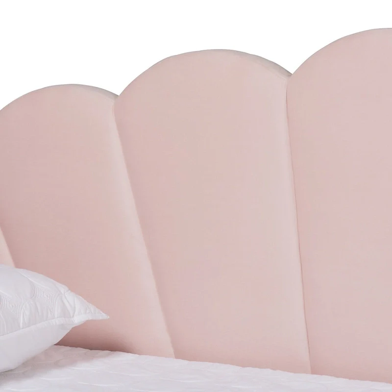 Timila Modern Velvet Upholstered Daybed-Light Pink