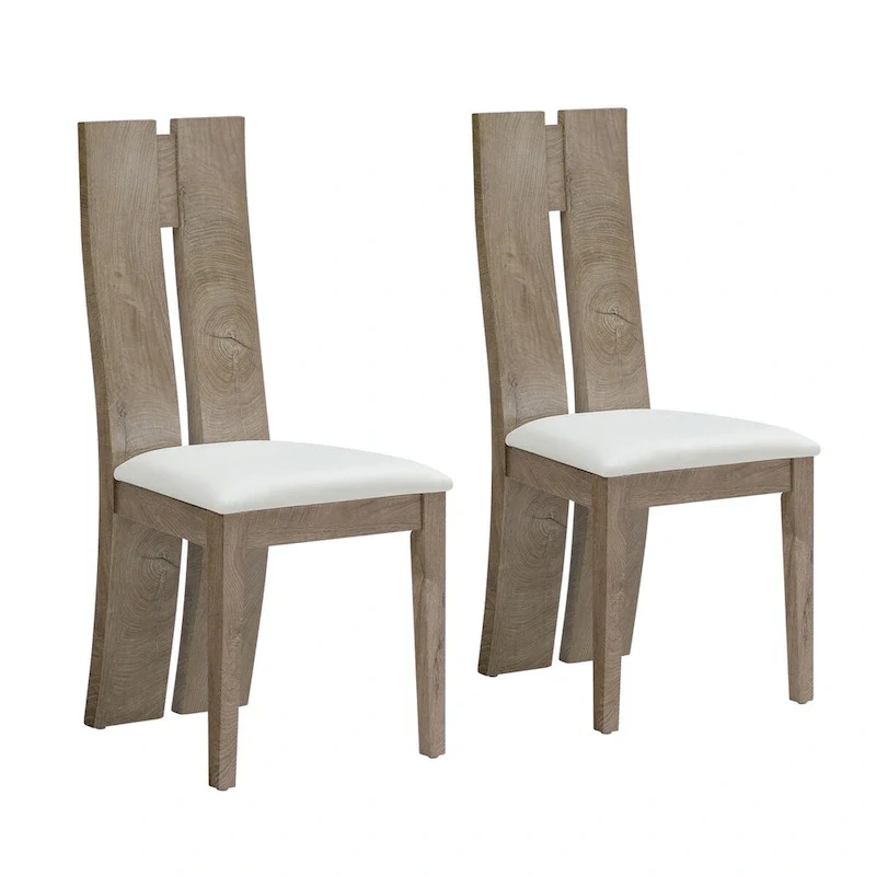PU Leather Dining Chair with High Back Set of 2