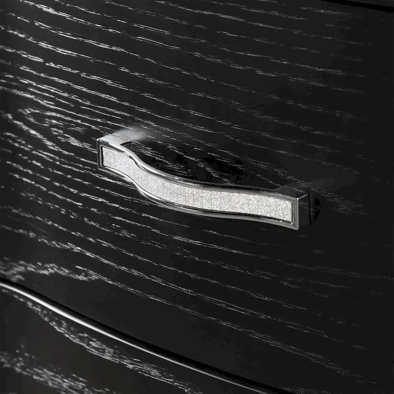 Solid Wood 3-Drawer Nightstand