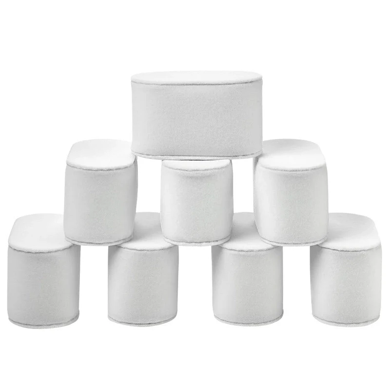 Set of 8 Velvet Watch Bracelet Pillows for Case Box Display Stand-Black and White Available