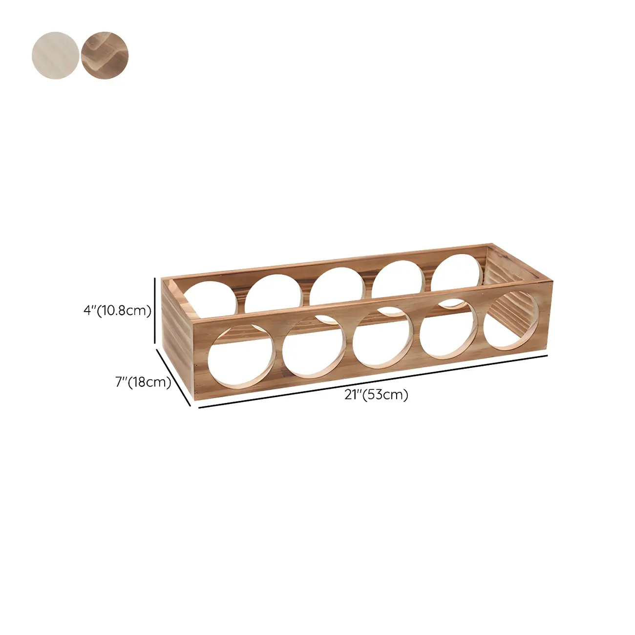 Natural Wooden Stackable Wine Rack Tabletop Wine Holder