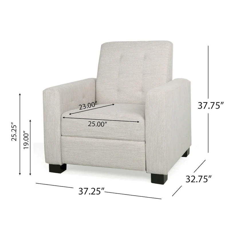 Upholstered Push-Back Recliner