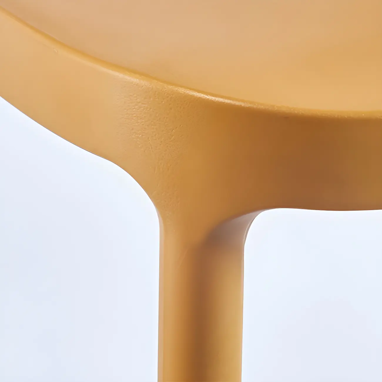 Modern Saddle Plastic Stackable Low Back Bar Height Stools