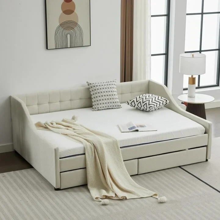 Twin Corner Daybed with Storage Drawers