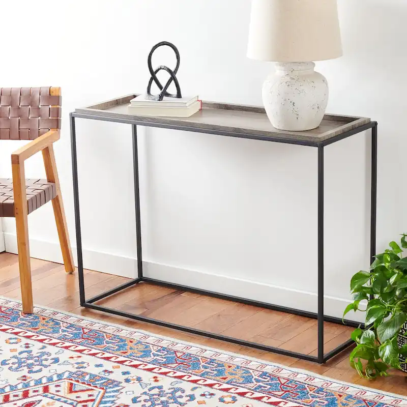SAFAVIEH Prudie Living Room Foyer Entryway Console Table - 43.3 W x 15 L x 31.5 H - 43Wx15Dx32H