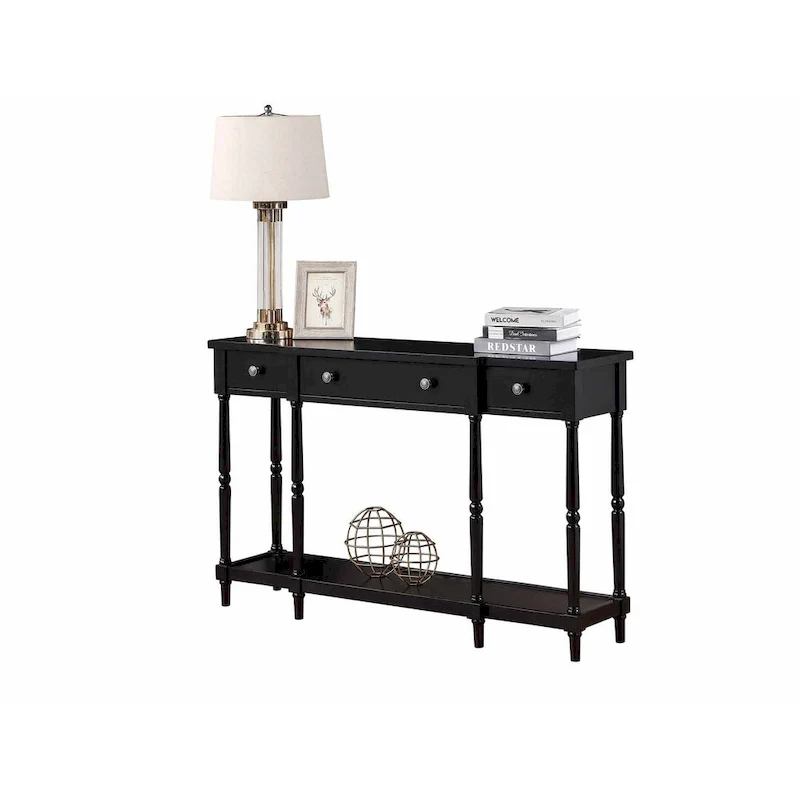 3 Drawer Console Table with Shelf