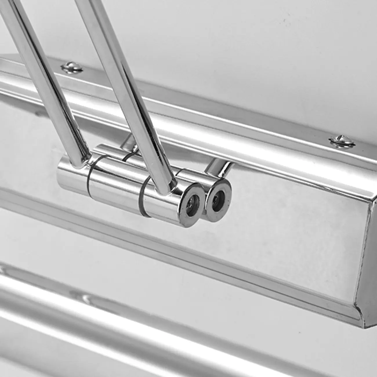 Modern Silver Stretchable Bathroom Vanity Light White Light LED