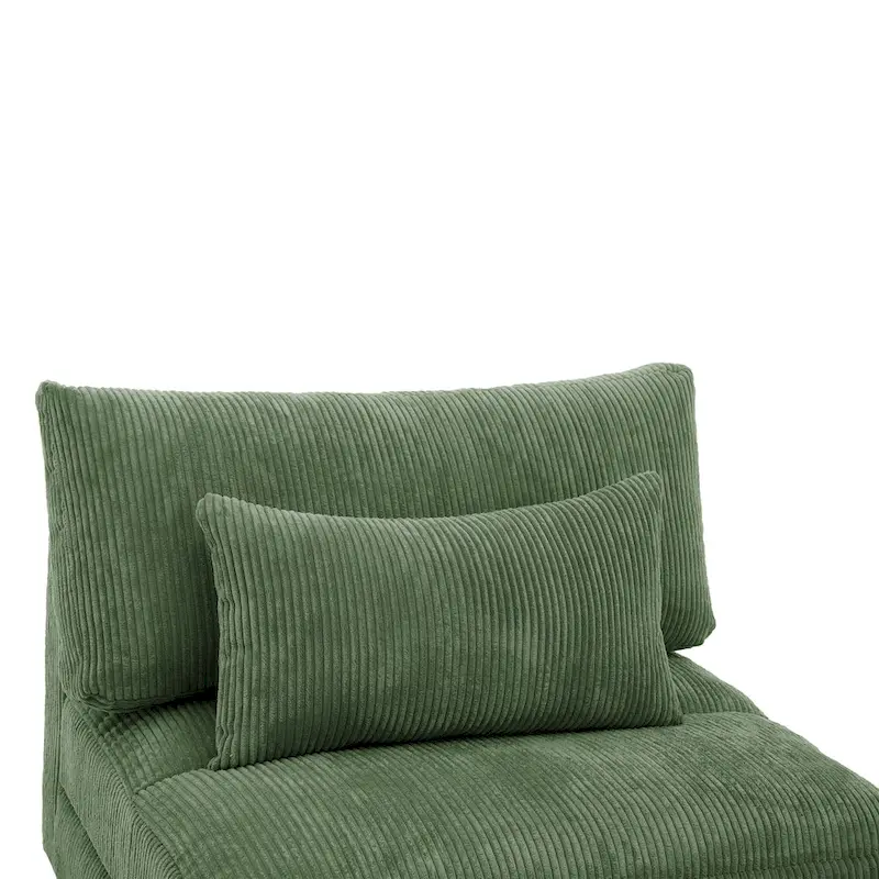 Modern Upholstered Armless Chair Accent Chair