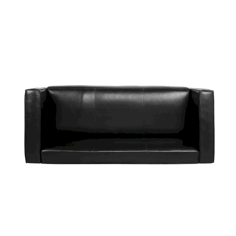 Goyette Faux Leather 3 Seater Sofa by Christopher Knight Home