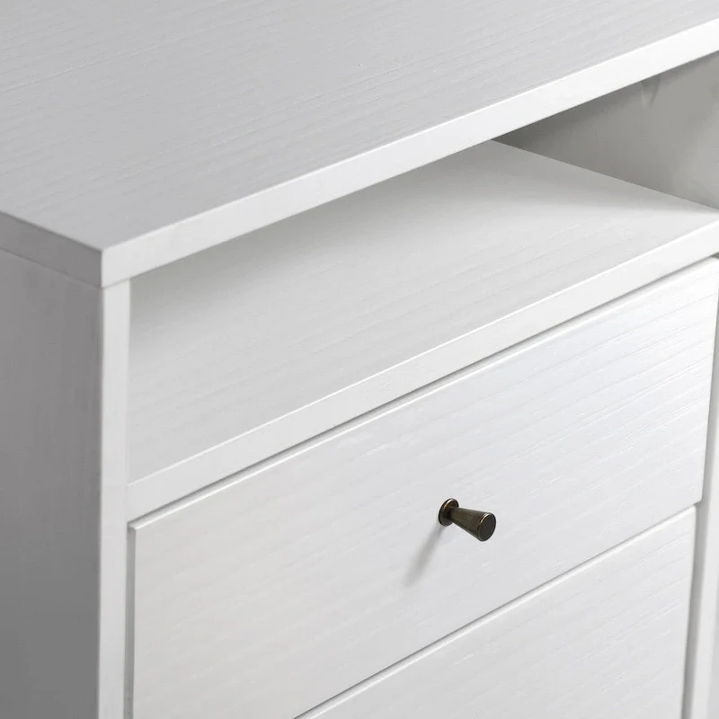 Grain Wood Furniture Mid Century Two-Drawer Nightstand