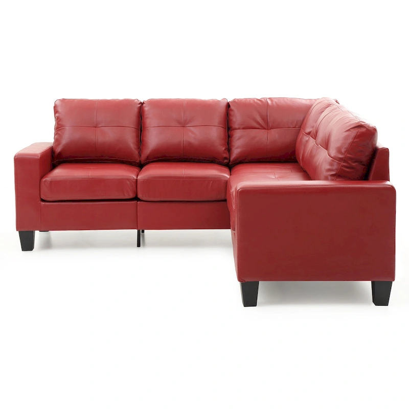 Newbury Faux Leather Sectional Sofa
