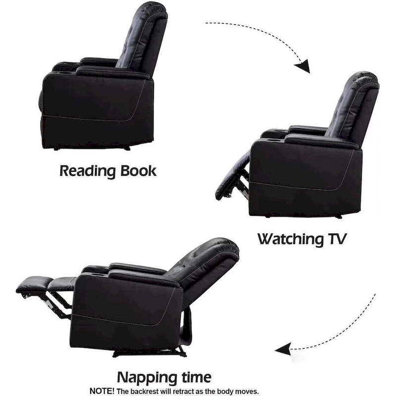 Ebello Multi-Function Power Recliner Home Theater Seating Chair