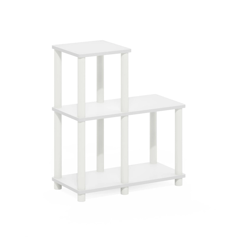 Furinno Turn-N-Tube No Tools 2-Tier Elevated TV Stands