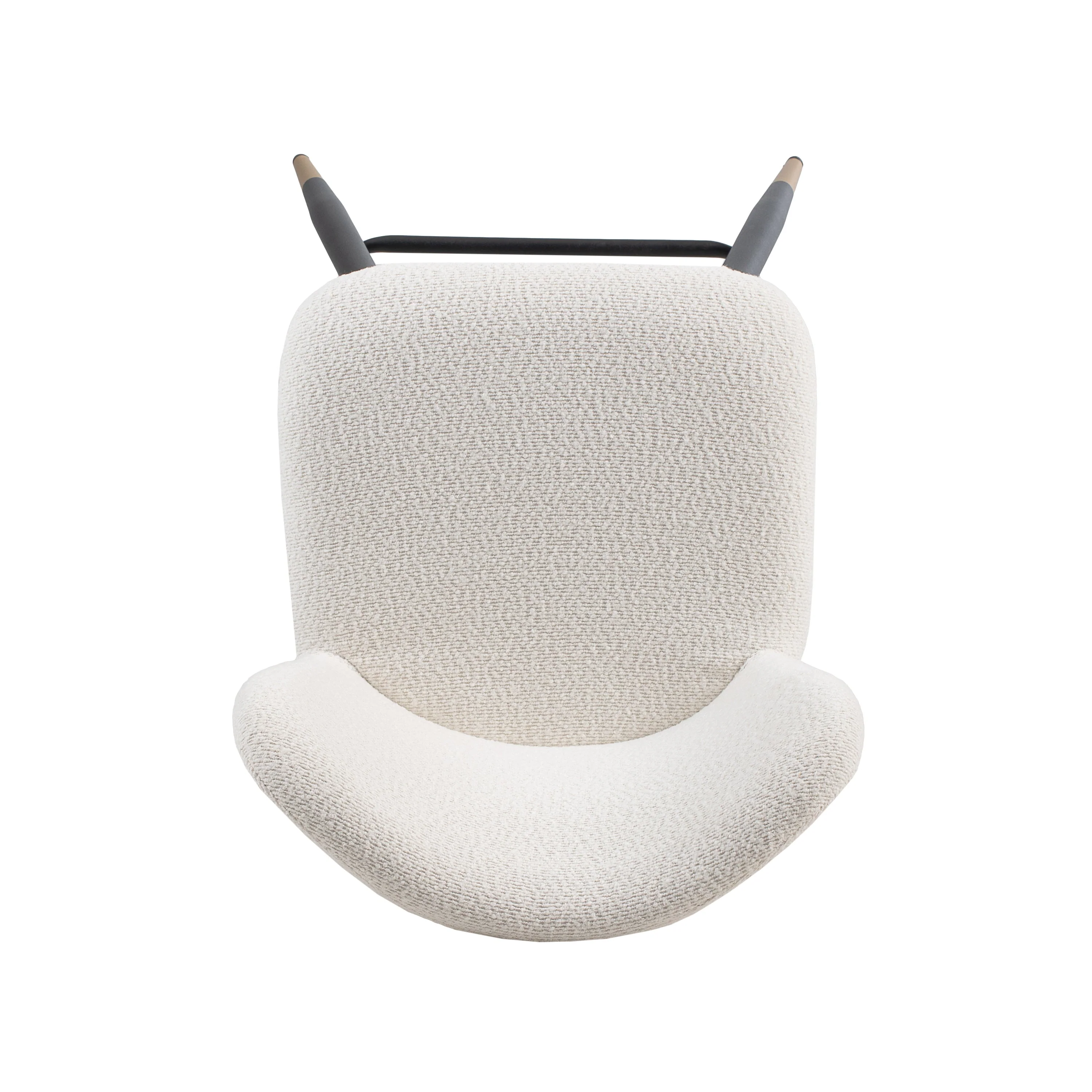 Modern Beige Upholstery Fabric Bar Stools with Footrest