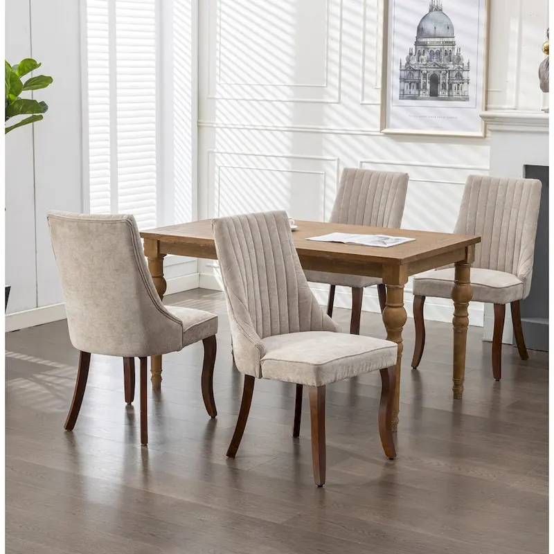 Upholstered Dining Side Chair Accent Chair Set of 2)