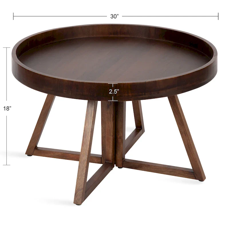 Kate and Laurel Avery 30-inch Round Coffee Table - 30 Diameter